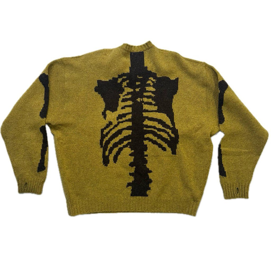 Kapital Bone Mustard Bone Sweater size 1