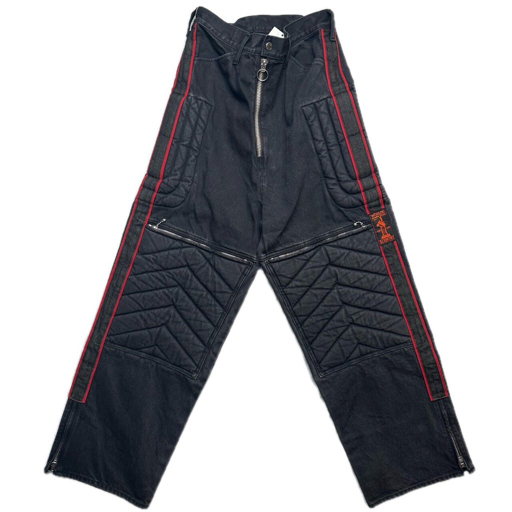 New Kapital Moto Black Denim Jeans Size 4