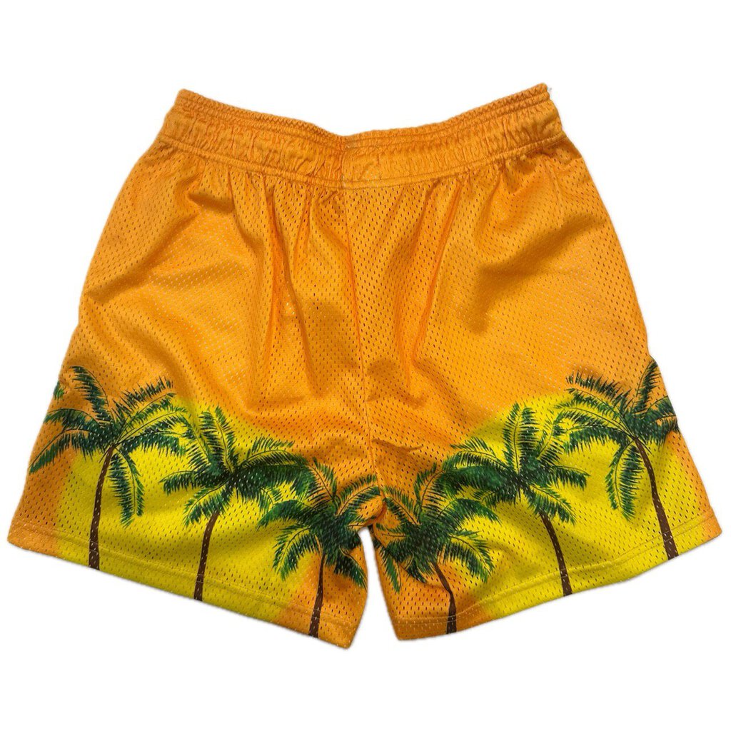 New Eric Emanuel Yellow Palm Shorts sz.S