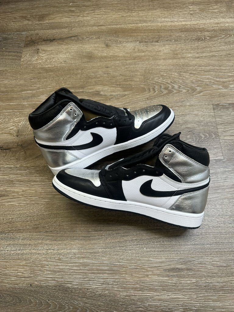 PO Jordan 1 High Silver Toe Size 12W