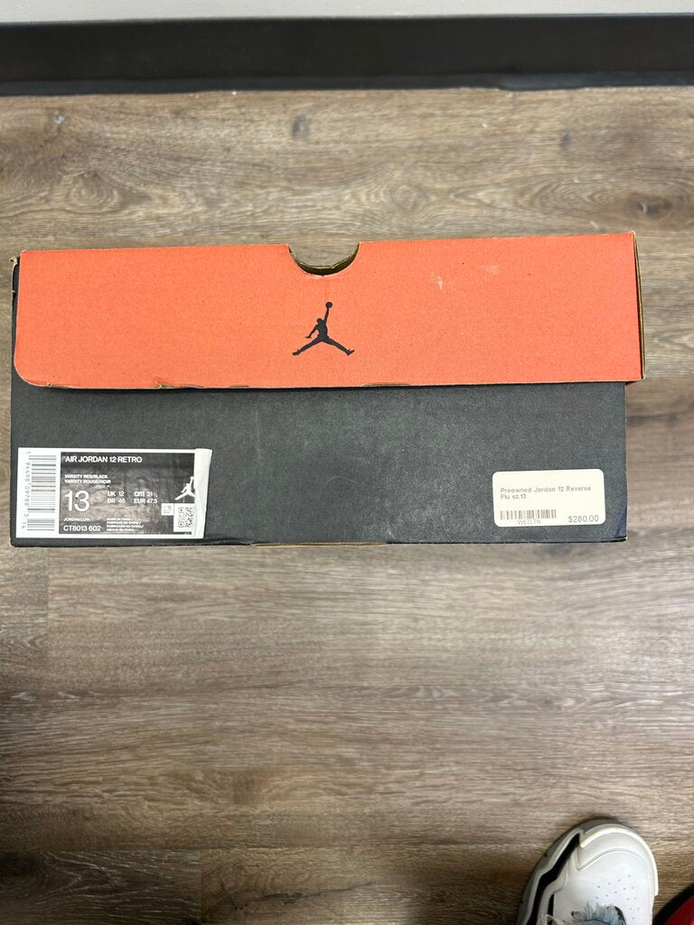 Preowned Jordan 12 Reverse Flu sz.13