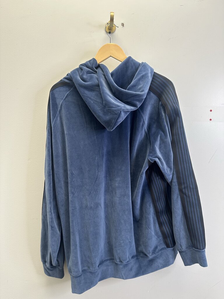 New Needles Velour Smoke Blue Hoodie Sz.XL
