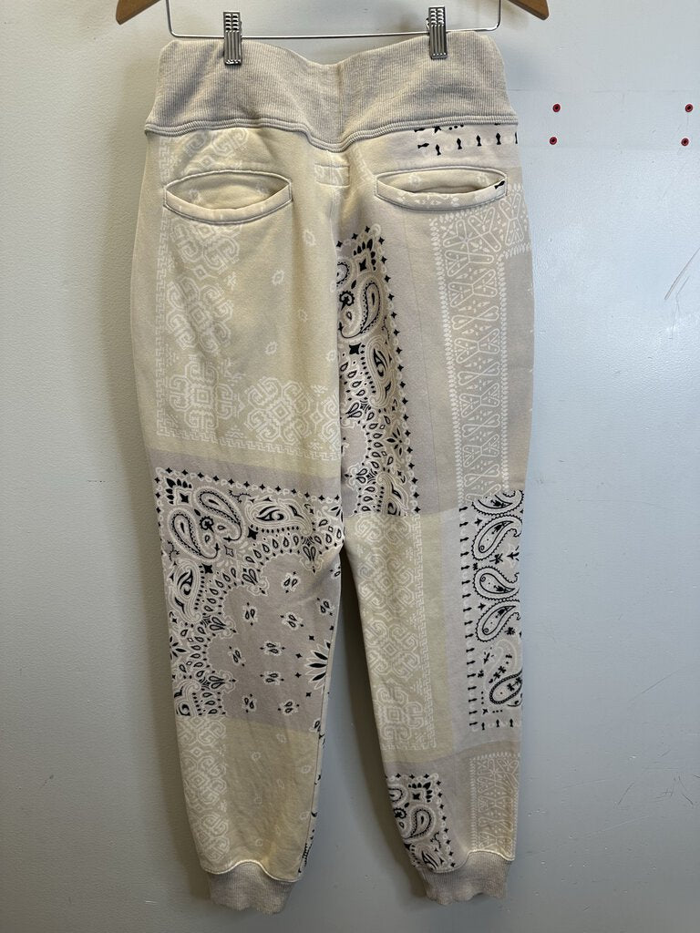 New Kapital Paisley Cream Pants Size 3