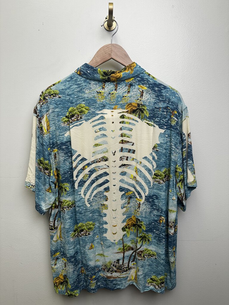 New Kapital Bone Blue Button Up Size 4