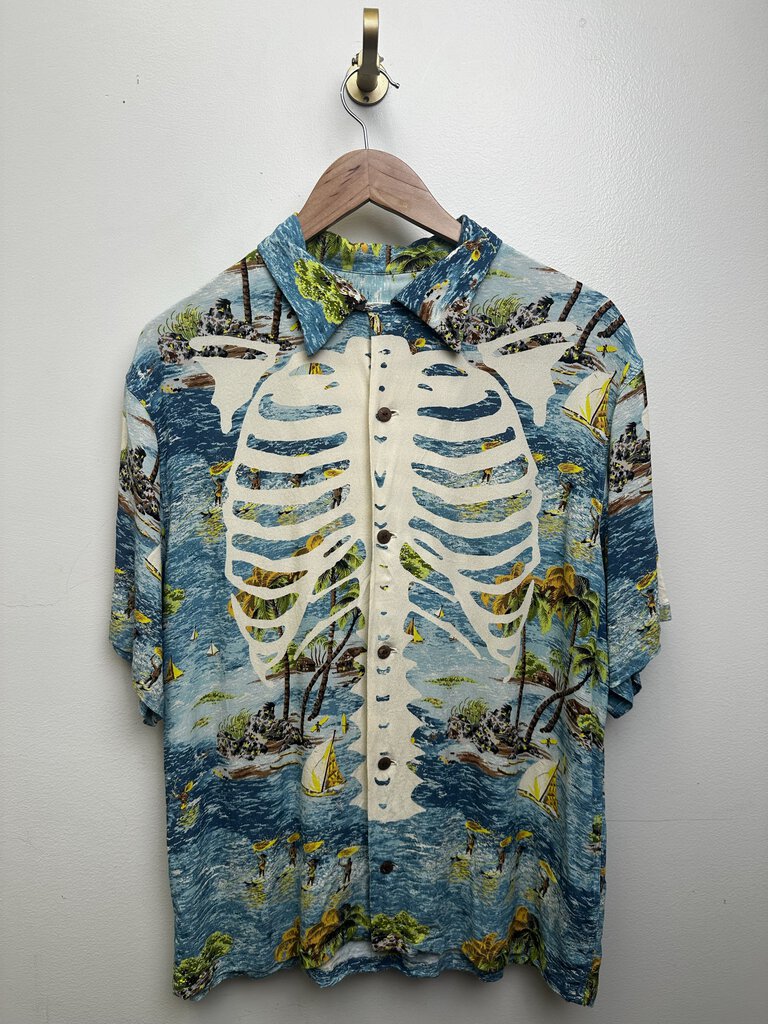 New Kapital Bone Blue Button Up Size 4