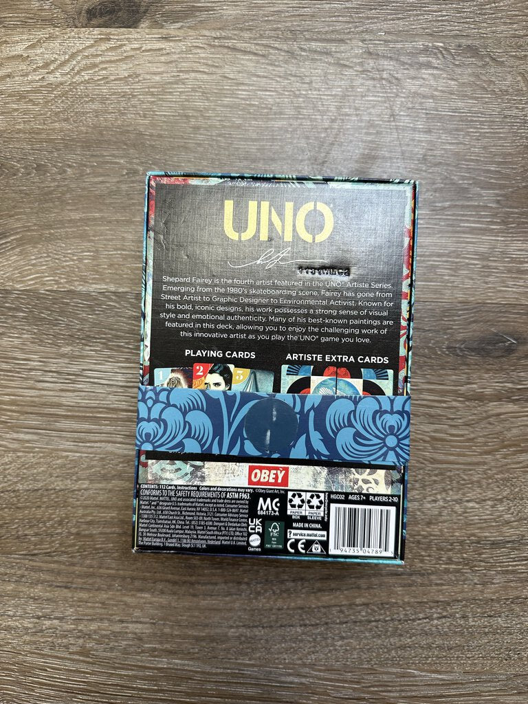 New Uno x OBEY Playing Cards