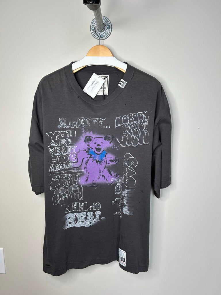 New MMY Grey Purple Bear Tee Size 50 (XL/XXL)