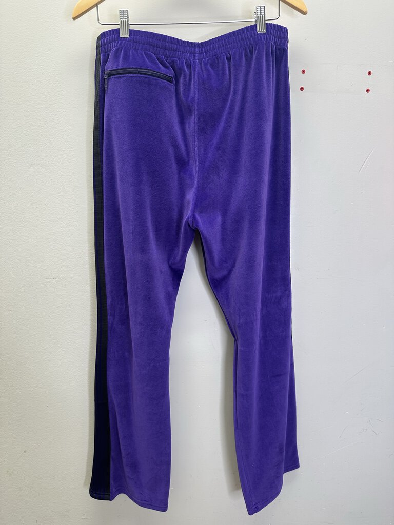 New Needles Purple Velour Track Pants Size Large