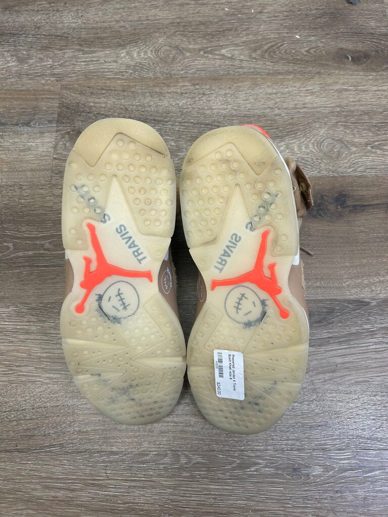 Preowned Jordan 6 Travis Scott Khaki size 8