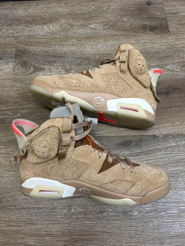 Preowned Jordan 6 Travis Scott Khaki size 8