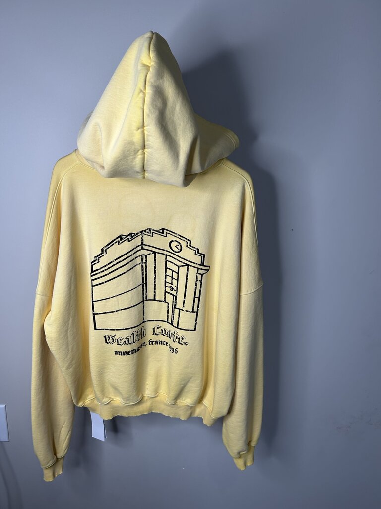 New Wealth Comte Foundation Hoodie Yellow Size Medium
