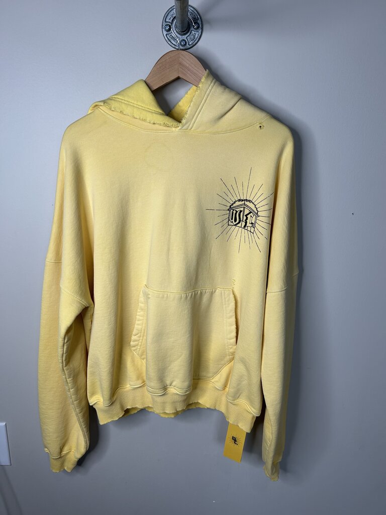 New Wealth Comte Foundation Hoodie Yellow Size Medium