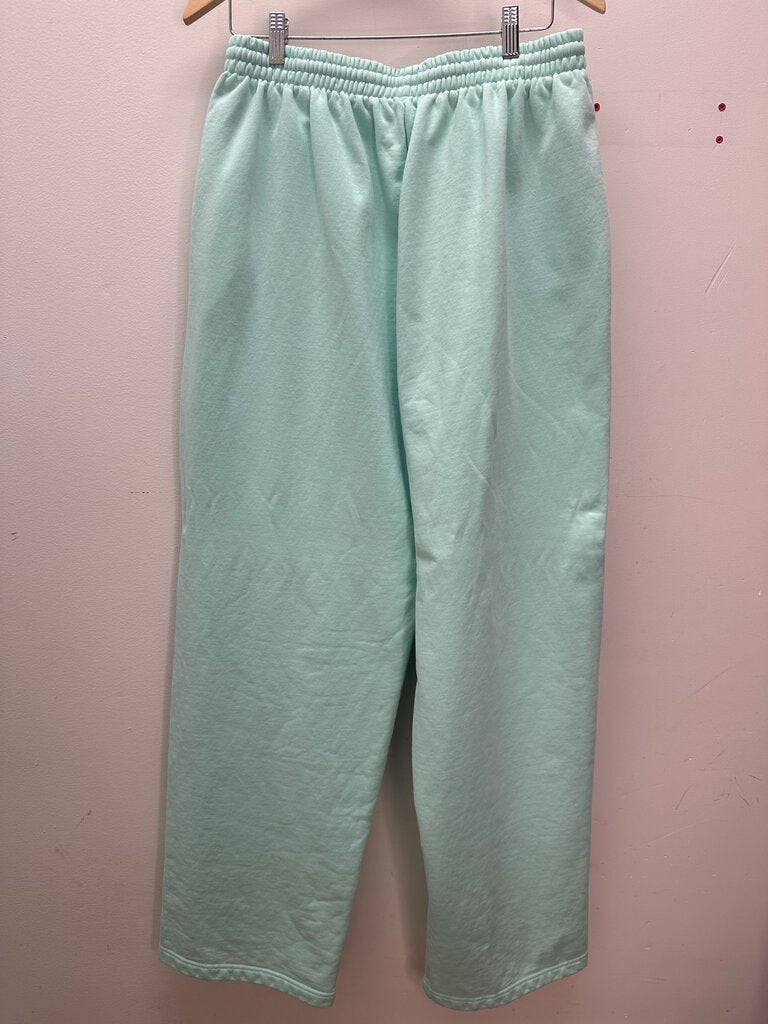 Preowned Balenciaga Teal Sweatpants Size Large
