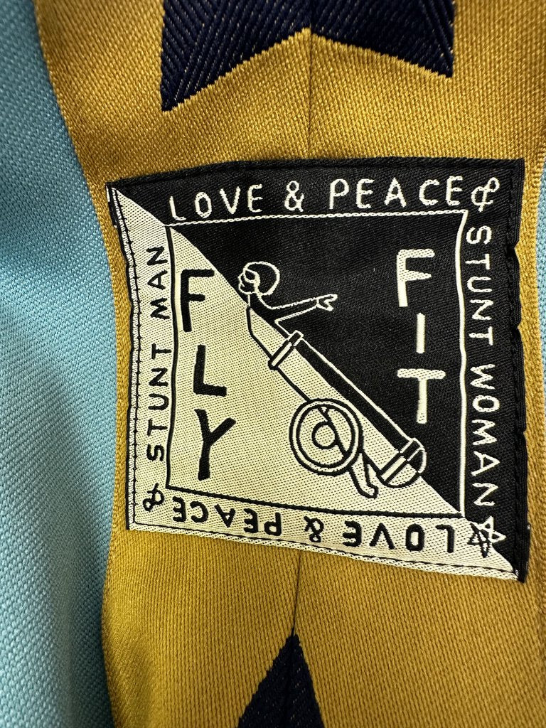 New Kapital Teal Yellow Star Pants Size 3