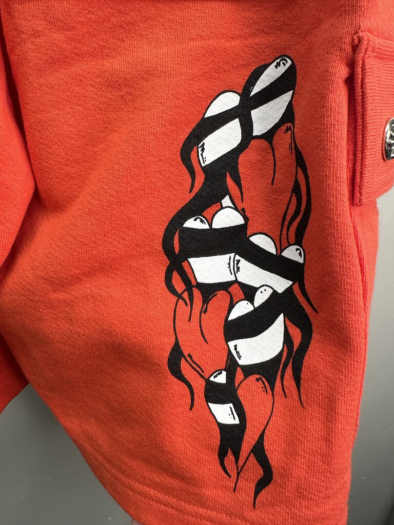New Chrome Hearts Orange Spark Shorts Size Small