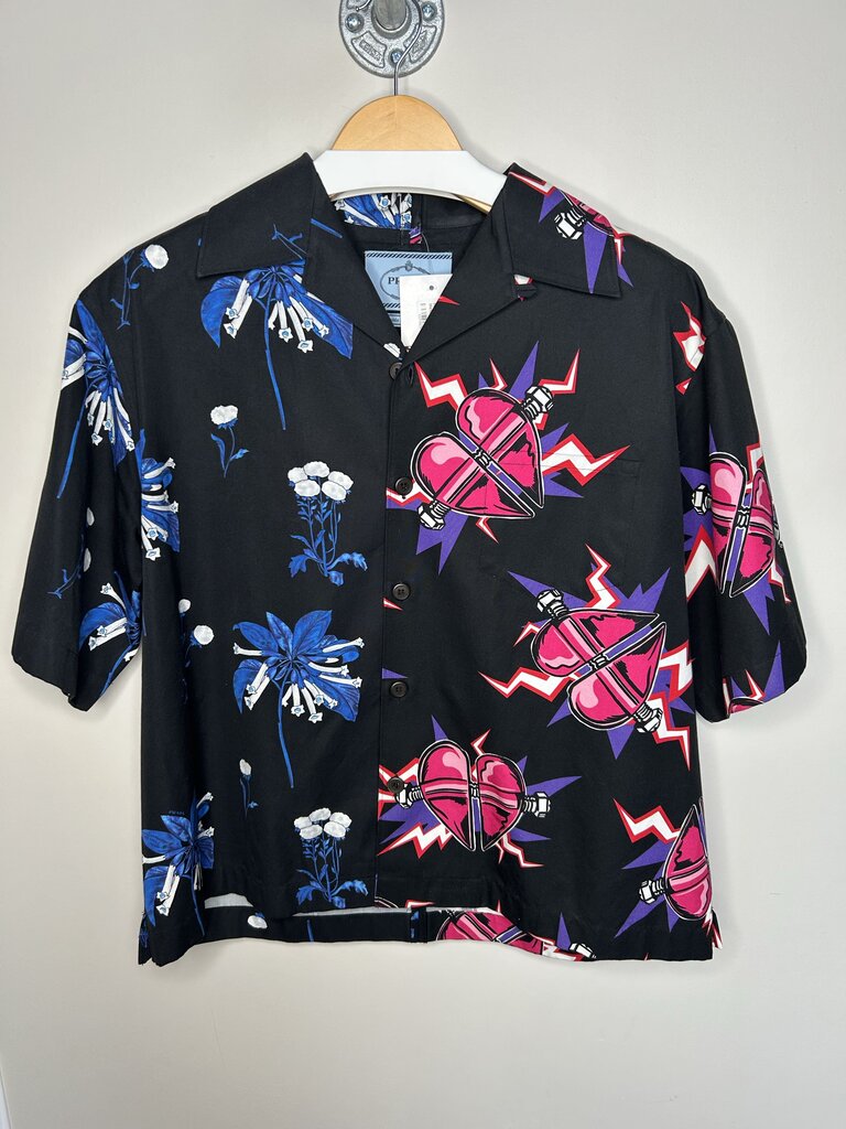 Preowned Prada Floral/Frankenstein Double Match size M
