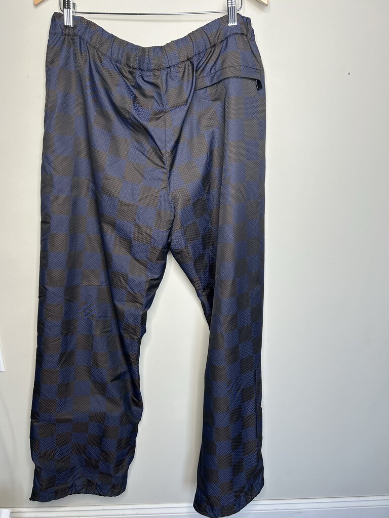 Preowned Louis Vuitton Navy Black Damier Track Pants Size 54
