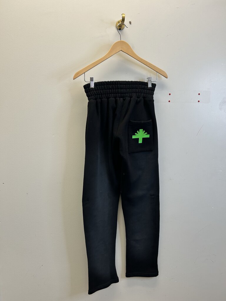 New Vertebrae Green Black Sweatpants Size Small