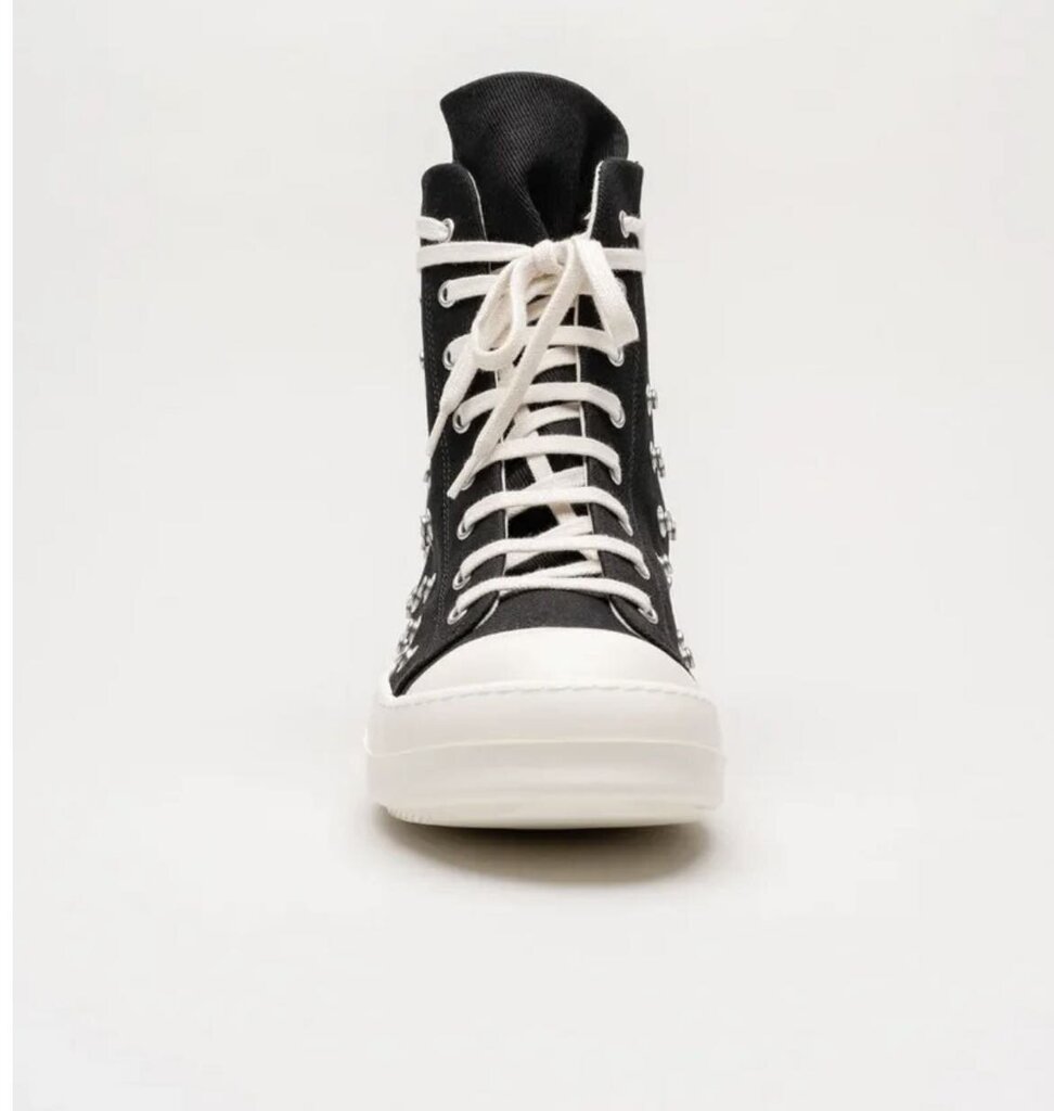 New Rick Owens Ramone High Studs Black Size 45