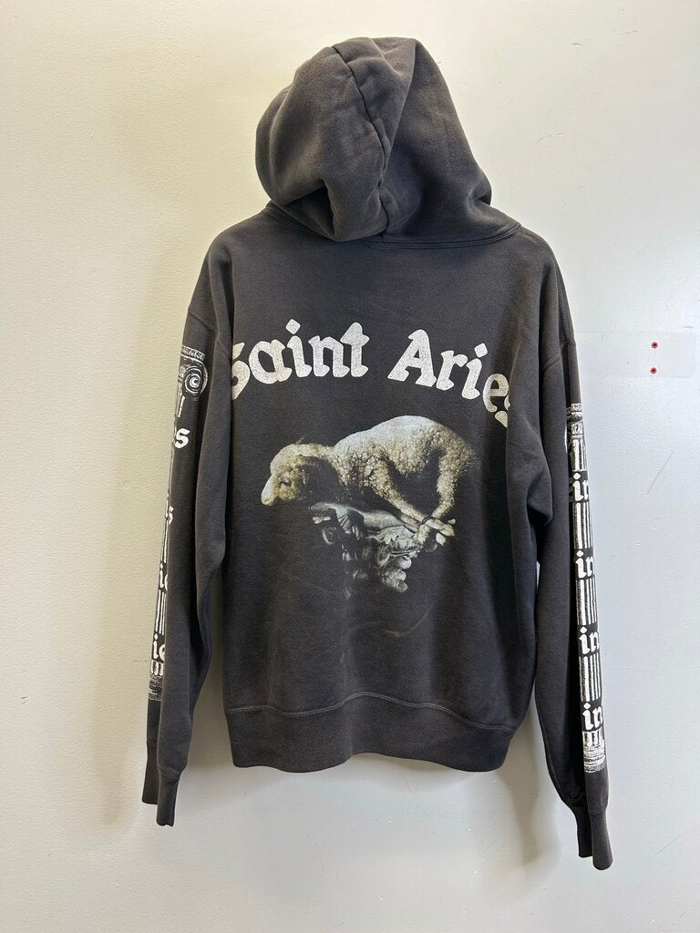 New Saint Aries Grey Hoodie Size Large