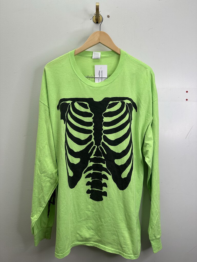 Preowned NineSixteen Green Skeleton Long Sleeve Size XXL