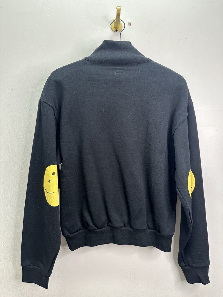 New Kapital Mid Zip Black Smile Elbow Pull Over Size 1