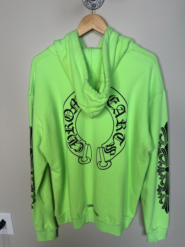 New Chrome Hearts Neon green Hoodie Size Medium