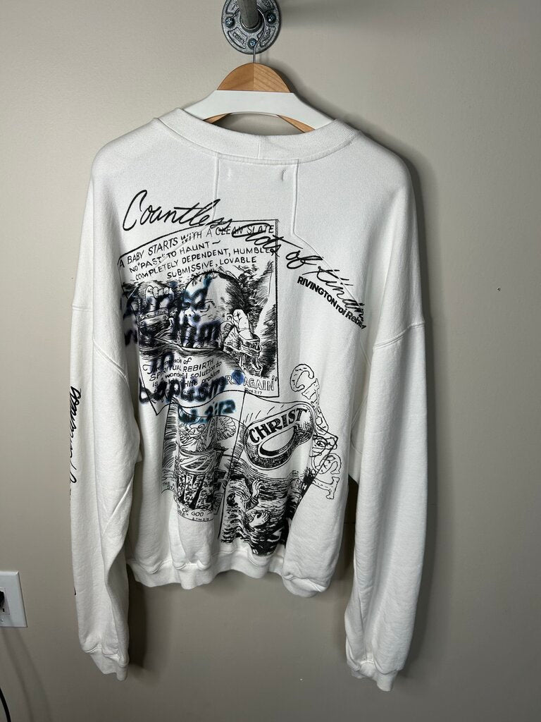 New Rivington White Crewneck Size 2