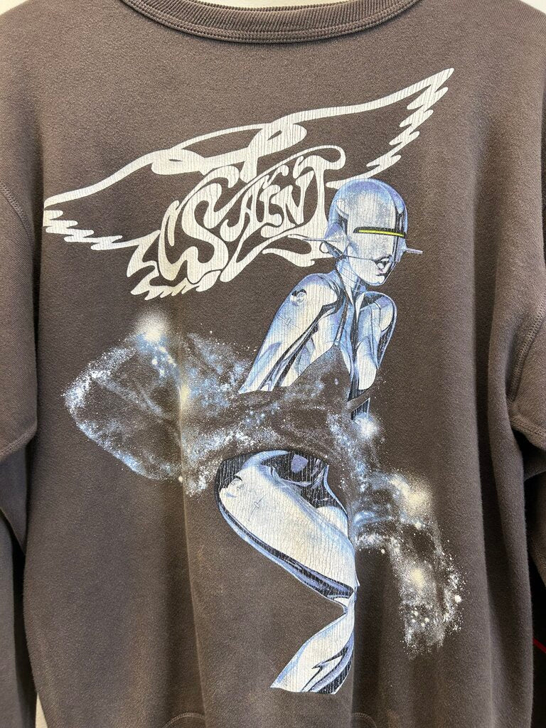 Preowned Saint Michael Sorayama Grey Crewneck size S