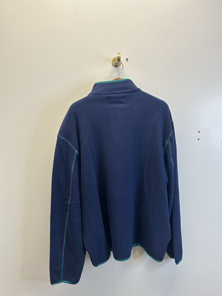 New Sinclair Navy Green Polar Fleece Button Up Size XL