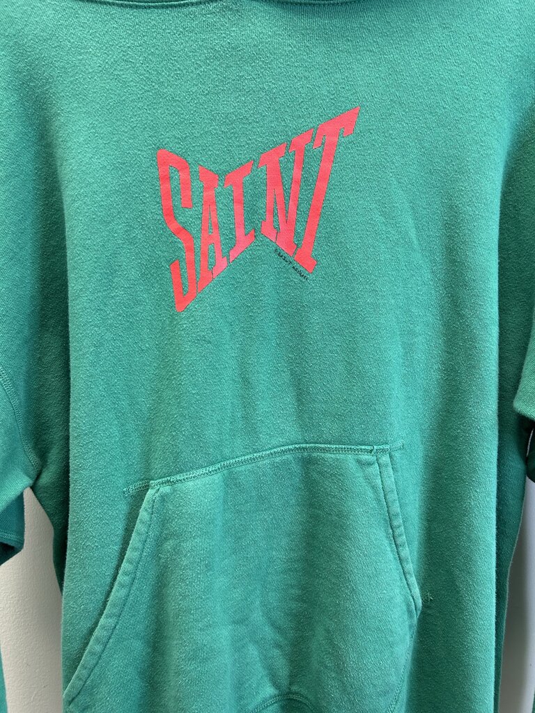Preowned Saint Michael Green Everlast Hoodie Size Medium