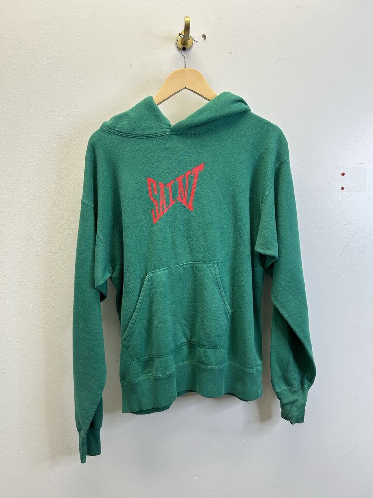 Preowned Saint Michael Green Everlast Hoodie Size Medium