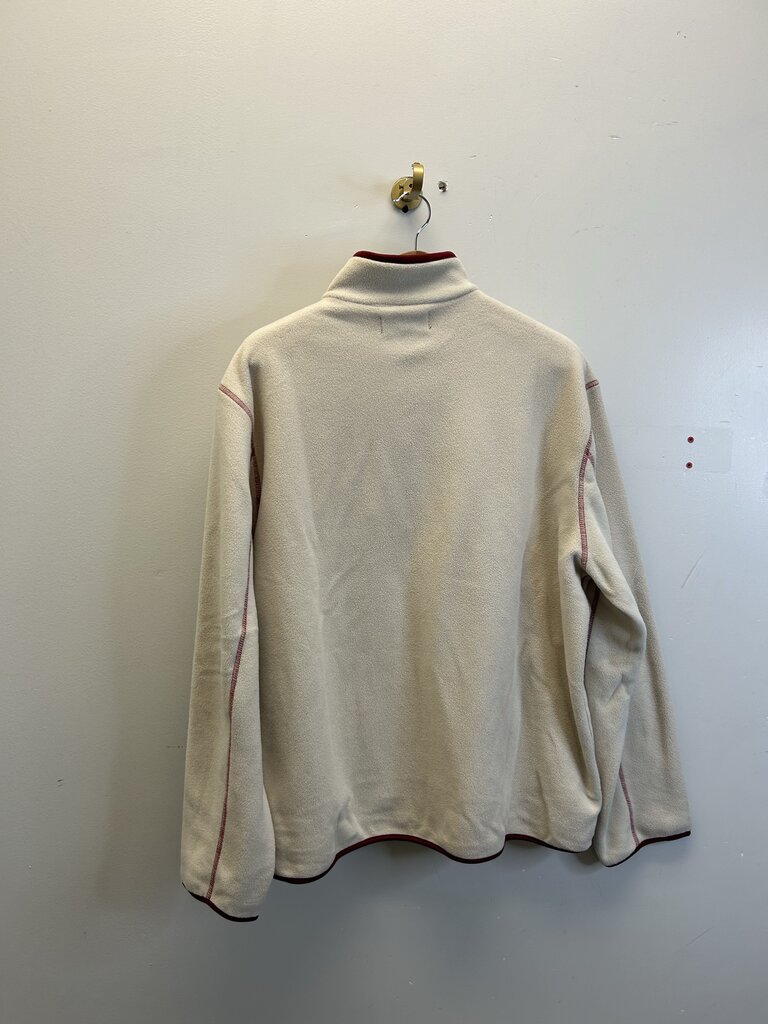 New Sinclair Cream Polar Fleece Button Up Sz. L