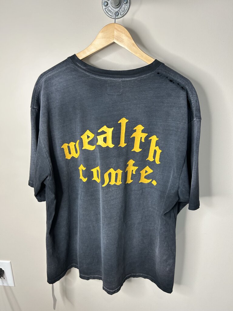 New Wealth Comte. Black Enlightenment Tee Size Small