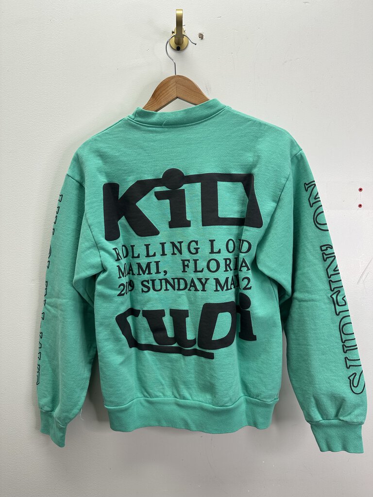 New CPFM Kid Cudi Teal Crewneck Size Small