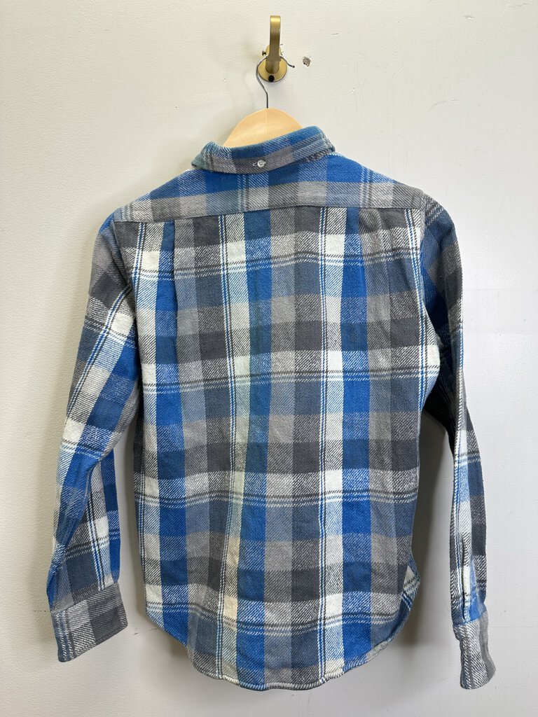 Preowned Bape Blue Flannel Size Small