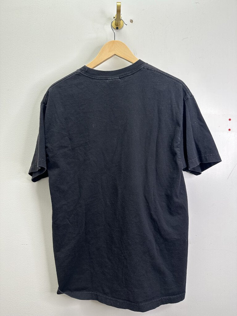 Preowned Vintage Elvis Black Tee Size Large