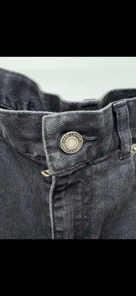 Preowned A YSL Black Denim Size 32