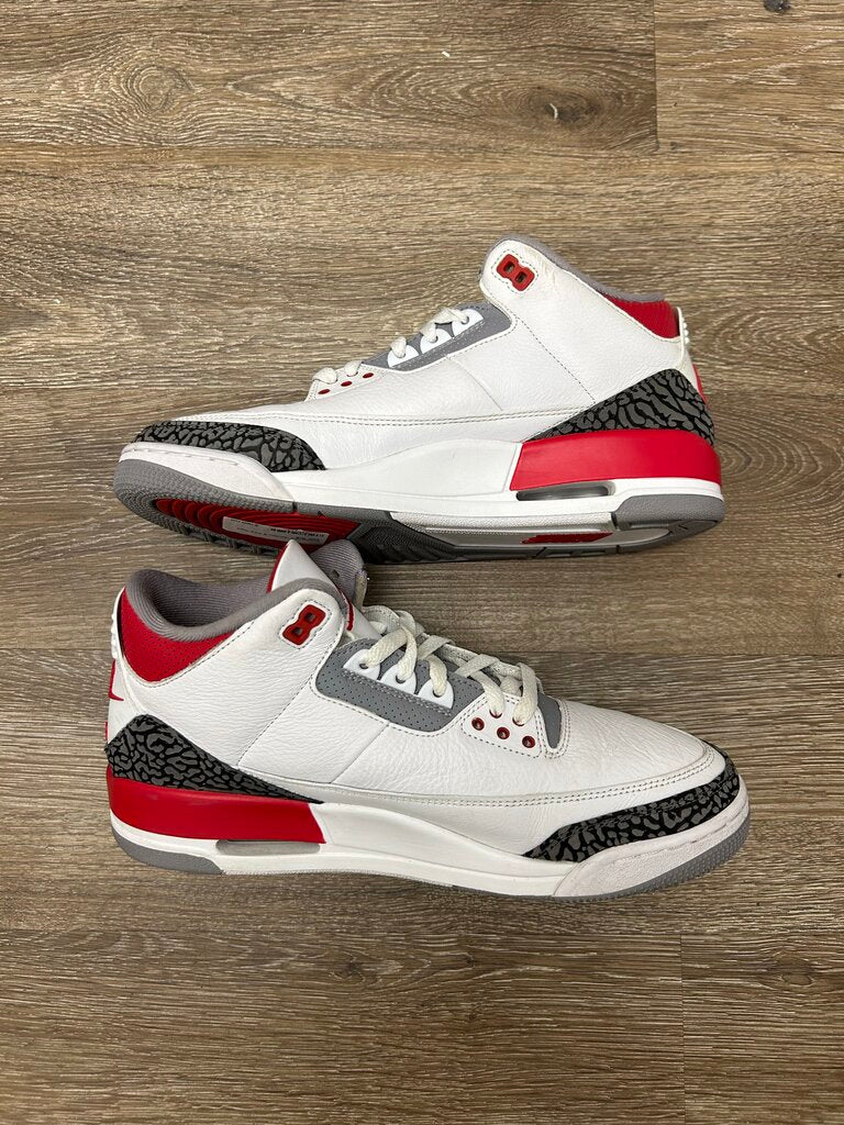 Preowned Jordan 3 Fire Red Size 10.5