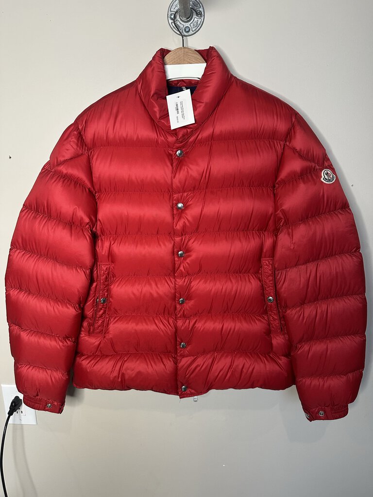 Preowned Moncler Red Piriac Puffer Jacket Size Medium