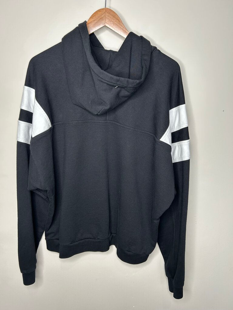 Preowned Balenciaga Grey White Stripe Hoodie sz.2