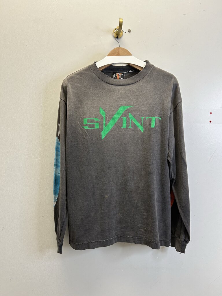 New Saint Michael Vlone Grey Green Long Sleeve Size Medium