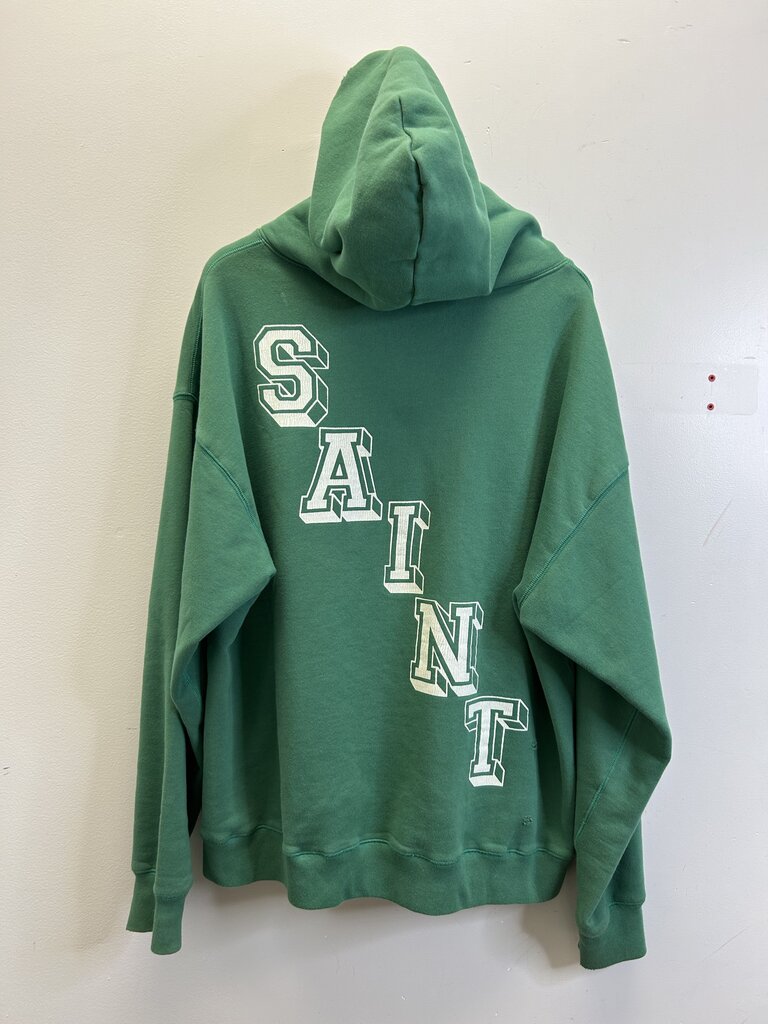 New Saint Michael Green Angel Of Death Hoodie Size Medium