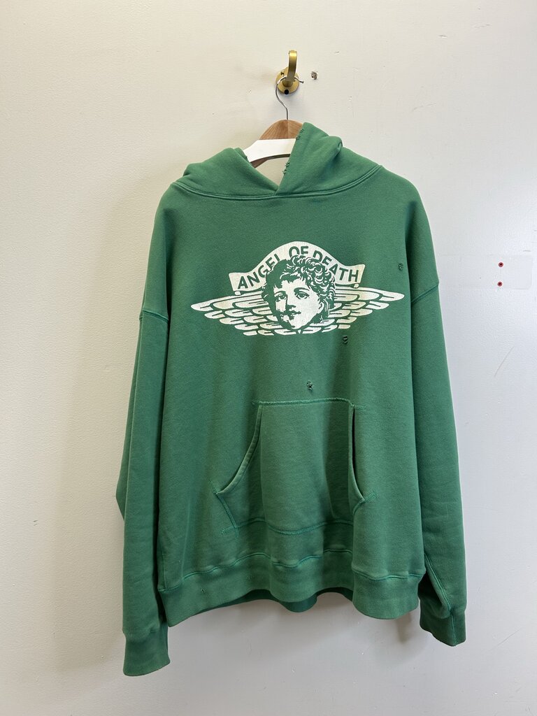 New Saint Michael Green Angel Of Death Hoodie Size Medium