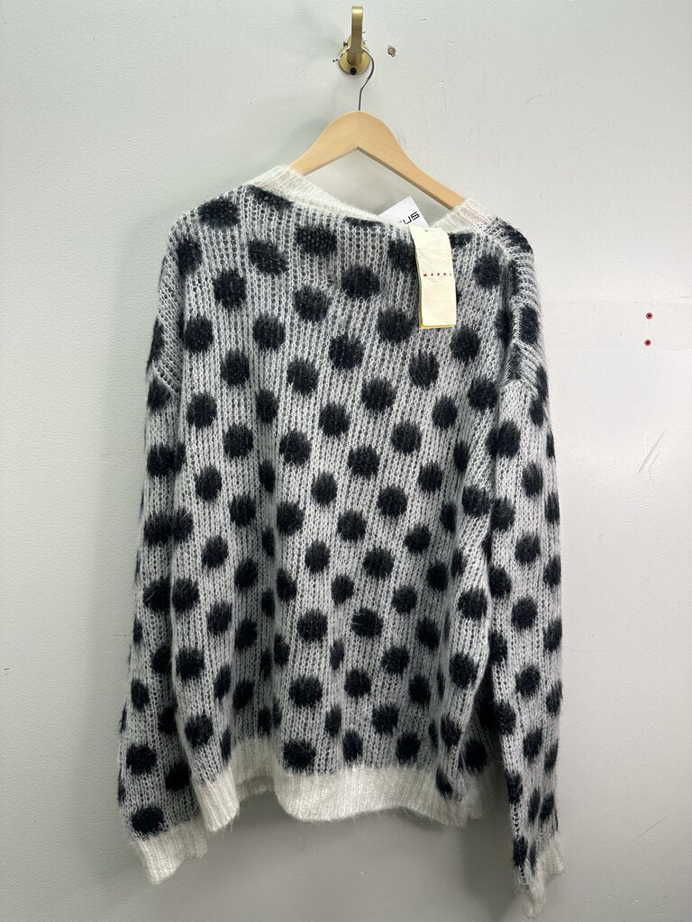 New Marni Polka Dot Mohair Sweater sz.52