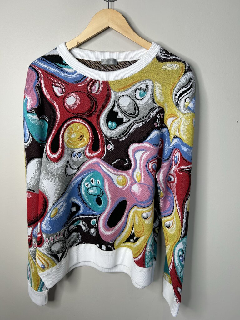 Preowned Dior Kent Scarf Crewneck Size XL