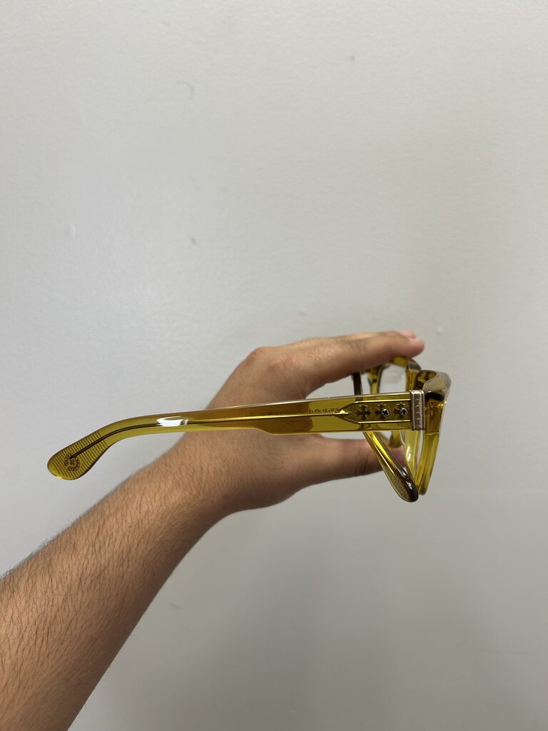 Preowned Chrome Hearts Yellow Midixathrill Frames