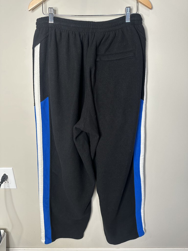 Preowned Balenciaga Black Blue Stripe Sweatpants Size Small