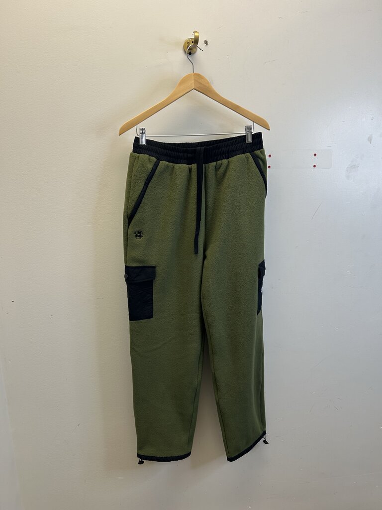 New Sinclair Olive Fleece Pants Size XL