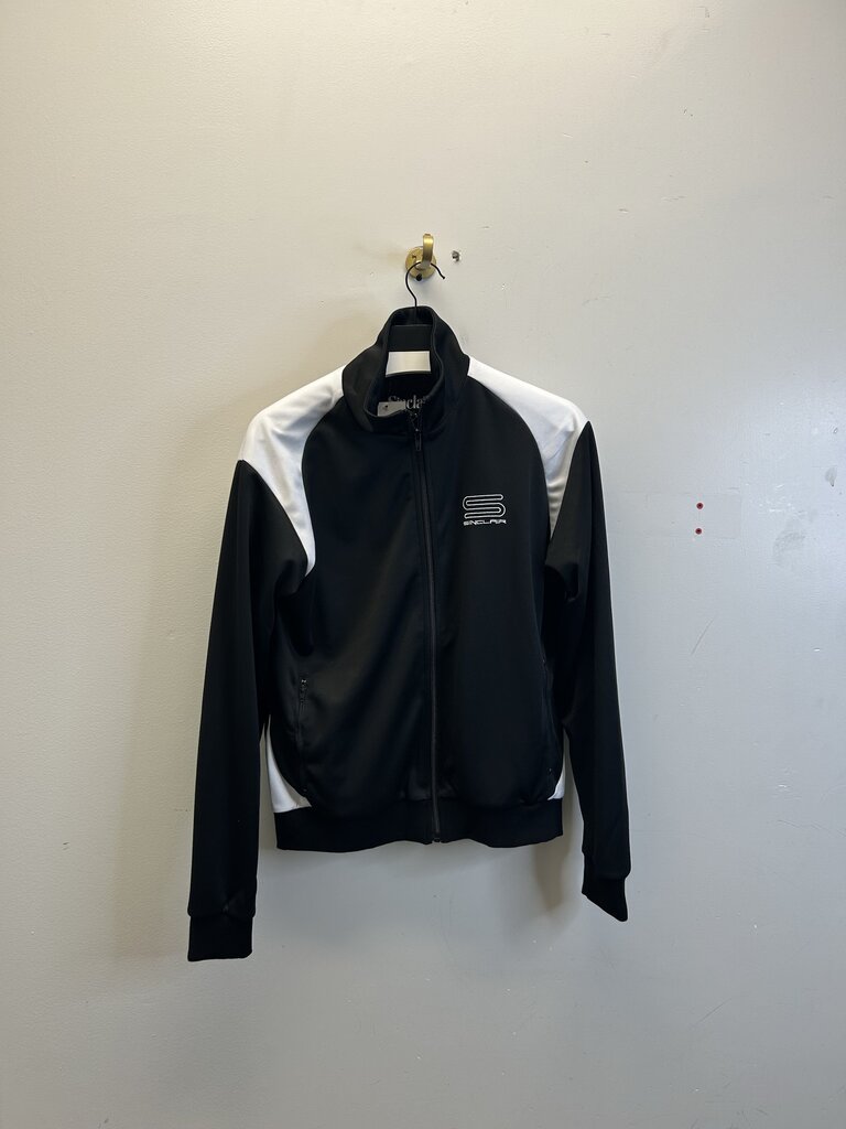 New Sinclair Black White Track Jacket Size Small